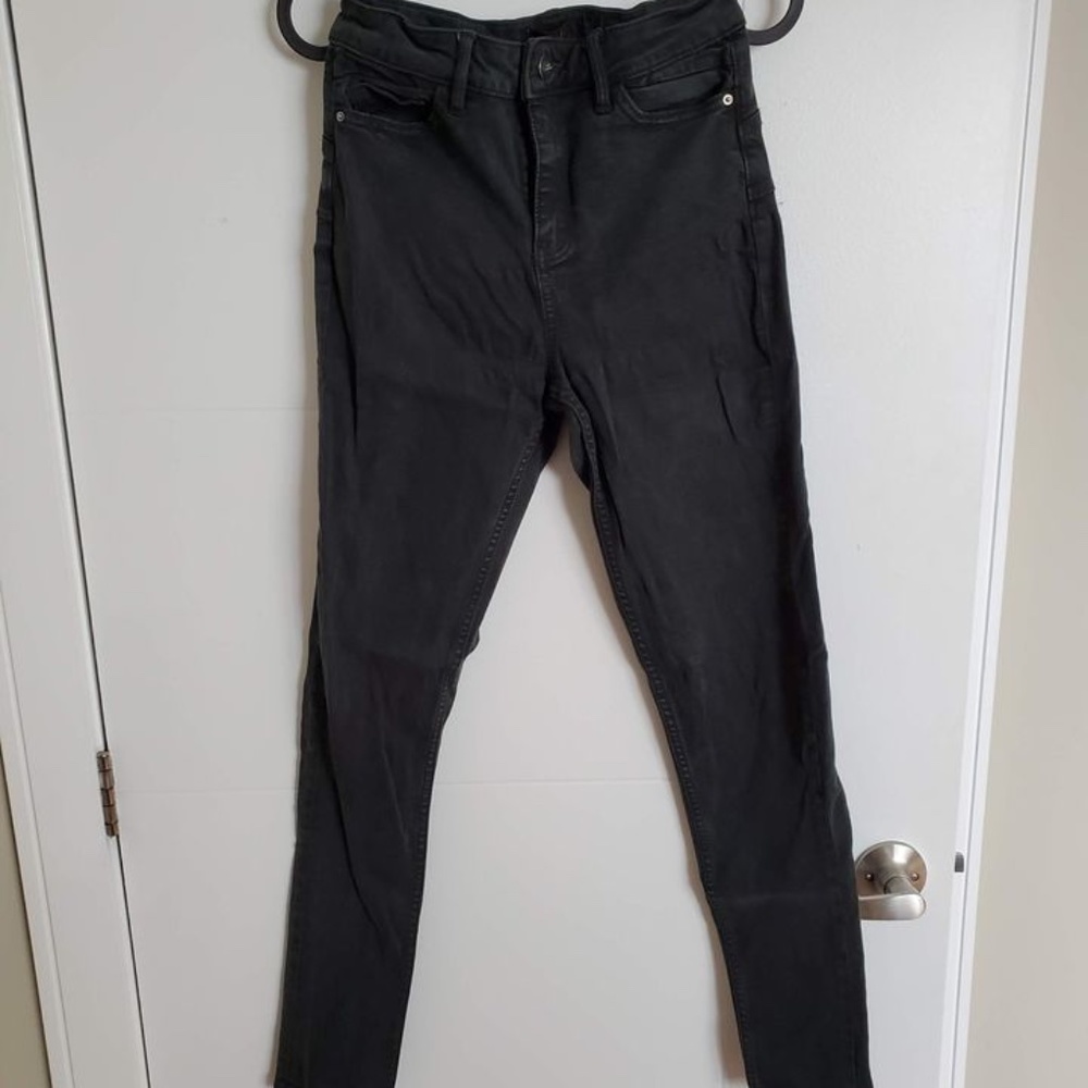 Dark green skinny jeans